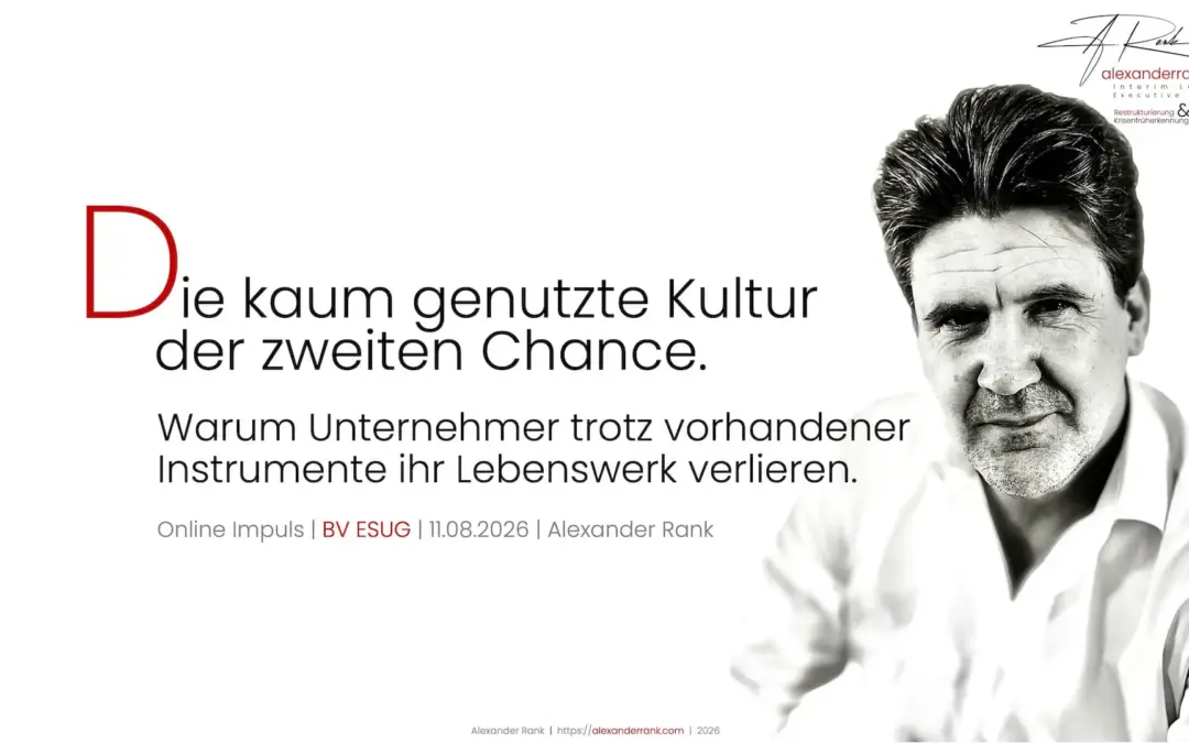 Die Kultur der zweiten Chance beginnt früher als ich gedacht habe.